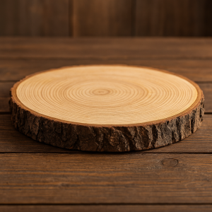 Servierbrett „Rustikal“ – Stammholzscheibe